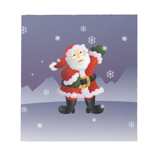Kerstman Notitieblok (Voorkant)