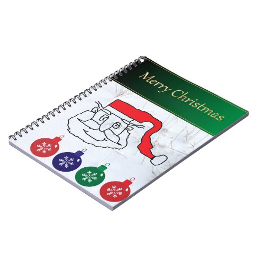 kerstman notitieboek (Linkerzijde)