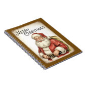 Kerstman Notitieboek met Prettig Kerstfeest (Rechterzijde)
