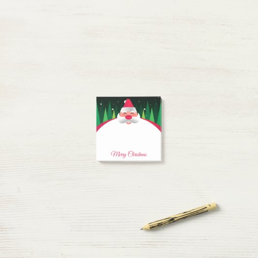 Kerstman Notities Post-it® Notes (Op bureau)