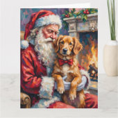 Kerstman Nova Scotia Duck Tolling Retriever  Kaart (Voorkant)