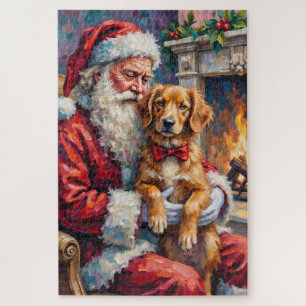 Kerstman Nova Scotia Duck Tolling Retriever  Legpuzzel