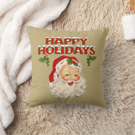 Kerstman Nr 2 Prettige Feestdagen Kussen