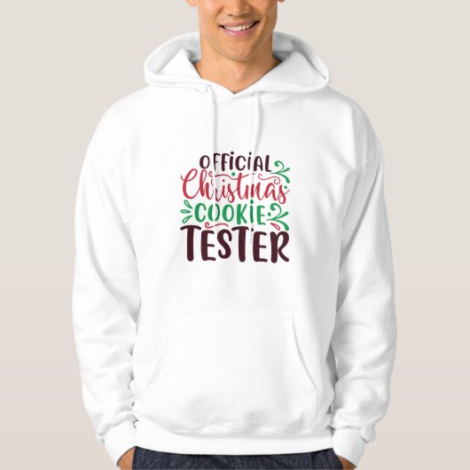 Kerstman, officiële kooktester hoodie (Voorkant)