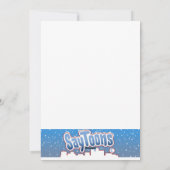 Kerstman Offroad Prettig Kerstfeest! Feestdagenkaart (Achterkant)