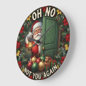 Kerstman Oh Nee Niet Wederom Grote Klok (Hoek)