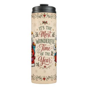 Kerstman Oh nee Voor alle zekerheid Noodcadeau Thermosbeker