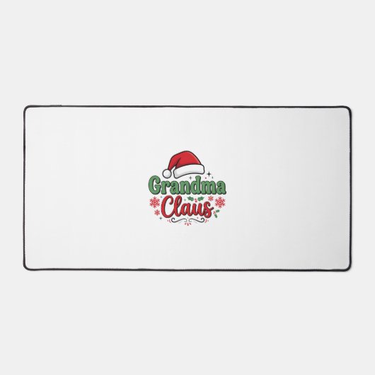 Kerstman Oma Claus Hoed Bureaumat (Voorkant)