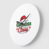 Kerstman Oma Claus Hoed Grote Klok (Hoek)