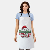 Kerstman Oma Claus Hoed Schort (Gedragen)
