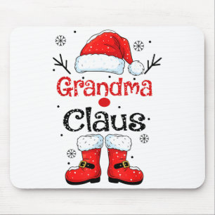 Kerstman Oma Kerst Costuum Pyjama Familie Match Muismat