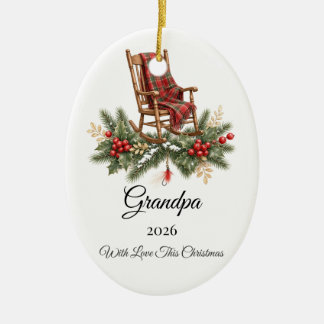 Kerstman Oma/Opa Ornament Persoonlijke Naam