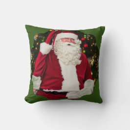  Kerstman onder de boom. Kussen