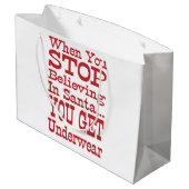 Kerstman Ondergoed Large Cadeautasje (Achterkant Gekanteld)