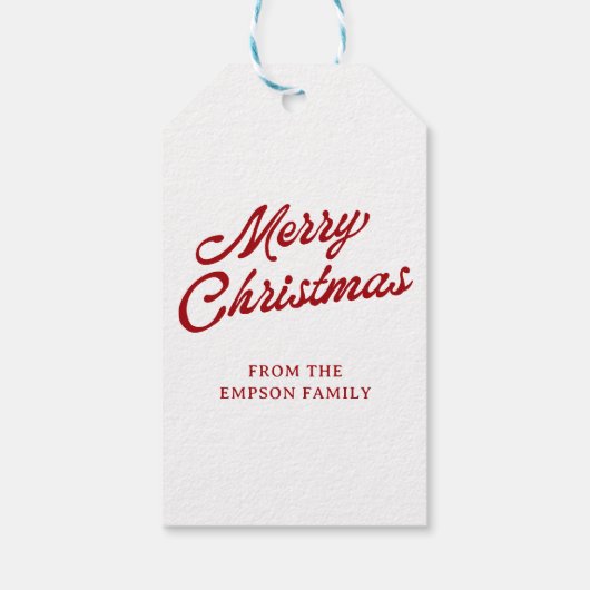 Kerstman Ondersteboven Grappige Kerst Wrap Accent Cadeaulabel (Achterkant)