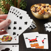 Kerstman Ondersteboven Pokerkaarten (Insitu)