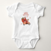 Kerstman onderweg romper (Voorkant)