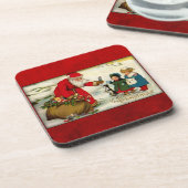  kerstman Onderzetters (Linkerzijde)
