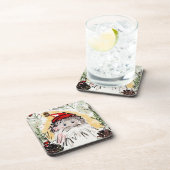 Kerstman Onderzetters (Set van Zes) (Rechterzijde)