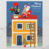 Kerstman ontmoet de Portugese Haan (Voorkant)