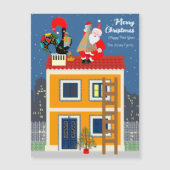 Kerstman ontmoet de Portugese Haan (Voorkant)