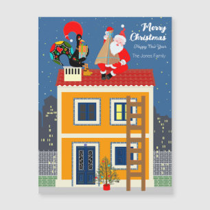 Kerstman ontmoet de Portugese Haan