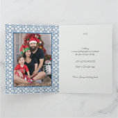 Kerstman ontmoet de Portugese Haan Kaart (Binnen)