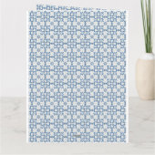 Kerstman ontmoet de Portugese Haan Kaart (Achterkant)