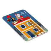 Kerstman ontmoet de Portugese Haan Magneet (Rechterzijde)