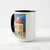 Kerstman ontmoet de Portugese Haan Mok (Voorkant links)