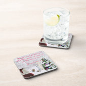 Kerstman ontmoet Jezus Bier Onderzetter (Rechterzijde)