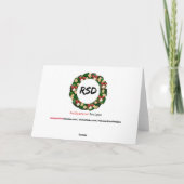 Kerstman ontmoeten kaart (Achterkant)