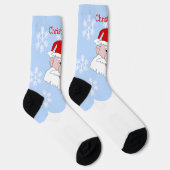 Kerstman Ontwerp Kerstmis Sokken (Rechts)