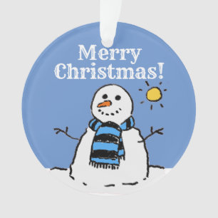 Kerstman-ontwerp met Prettig Kerstfeest Ornament