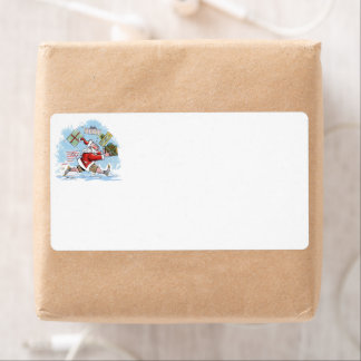 Kerstman Onvoorbereid verzendlabels Etiket