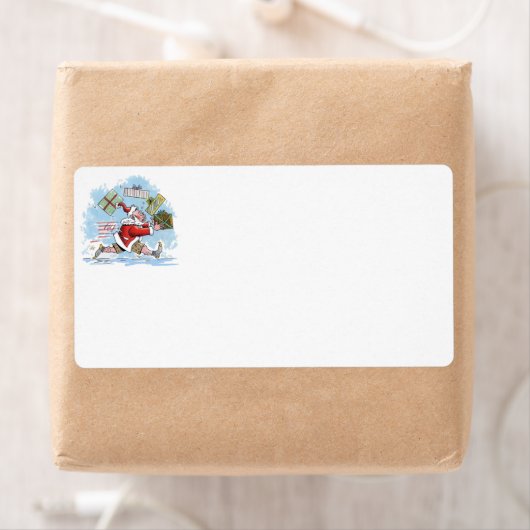 Kerstman Onvoorbereid verzendlabels Etiket (Insitu)