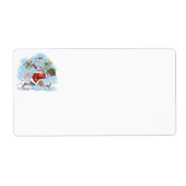 Kerstman Onvoorbereid verzendlabels Etiket (Voorkant)