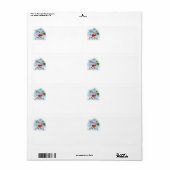 Kerstman Onvoorbereid verzendlabels Etiket (Full Sheet)