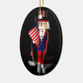 Kerstman Oom Sam Keramisch Ornament (Links)