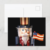 Kerstman Oom Sam Notenkraker Briefkaart (Voorkant / Achterkant)