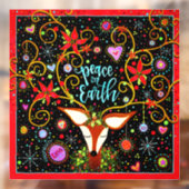 Kerstman op aarde herten! “Inspirivity” Raamsticke Raamsticker (Vel 2)