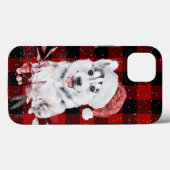 Kerstman op Buffalo Play Case-Mate iPhone Case (Achterkant (horizontaal))