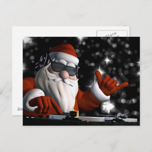 Kerstman op de Algemene Vergadering van DA Feestdagenkaart (Voorkant / Achterkant)