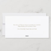 Kerstman op de foto  feestdagenkaart (Achterkant)