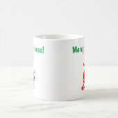 Kerstman op de Noordpool met rendier met rode neus Koffiemok (Center)