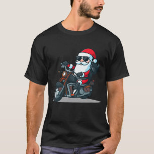 kerstman op de weg familie t-shirt