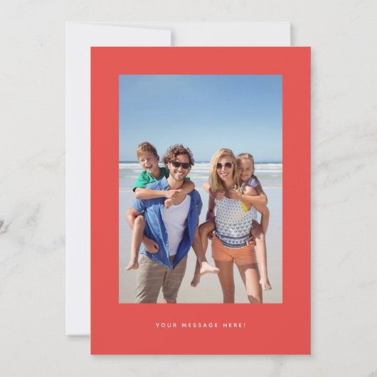 Kerstman op de zomervakantie kaart (Achterkant)