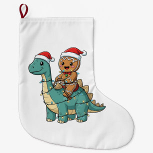 Kerstman op een dinosaurus, Kerstgebak  Grote Kerstsok