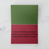 Kerstman op een Harley kerstkaart Feestdagen Kaart (Binnen)