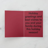 Kerstman op een Kerstkaart Harley Feestdagen Kaart (Binnen)